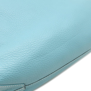 エルメス HERMES ドゥブルセンス 28 ブルーアトール×コールヴェール トリヨンクレマンス トートバッグ 水色 紺 リバーシブル