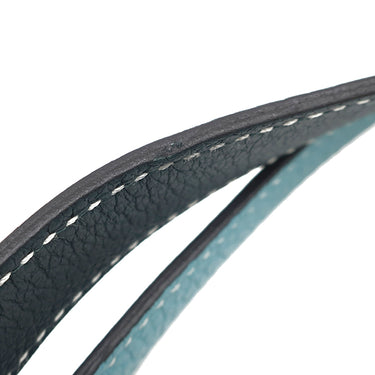 エルメス HERMES ドゥブルセンス 28 ブルーアトール×コールヴェール トリヨンクレマンス トートバッグ 水色 紺 リバーシブル