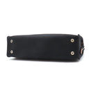 エルメス HERMES カバスミラ PM ブラック トワルアッシュ トートバッグ シルバー金具 黒 キャンバス