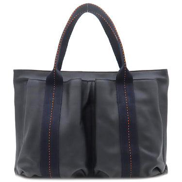 エルメス HERMES キャラバン ホリゾンタル MM ネイビー ヴォーデルマ 2WAYバッグ ブラック金具 ハンドバッグ ショルダー