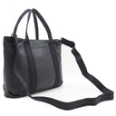 エルメス HERMES キャラバン ホリゾンタル MM ネイビー ヴォーデルマ 2WAYバッグ ブラック金具 ハンドバッグ ショルダー