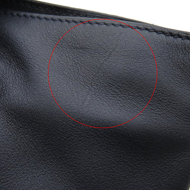 エルメス HERMES キャラバン ホリゾンタル MM ネイビー ヴォーデルマ 2WAYバッグ ブラック金具 ハンドバッグ ショルダー