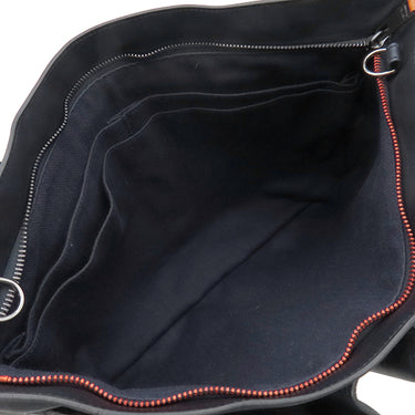 エルメス HERMES キャラバン ホリゾンタル MM ネイビー ヴォーデルマ 2WAYバッグ ブラック金具 ハンドバッグ ショルダー