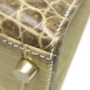 エルメス HERMES ケリー32 内縫い ヴェールセラドンナチュラ ニロティカス 2WAYバッグ ゴールド金具 薄緑 グラデーション クロコ ハンドバッグ ショルダー