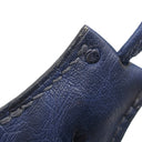 エルメス HERMES バーキン25 ネイビー系 オーストリッチ ハンドバッグ シルバー金具 紺