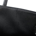 エルメス HERMES バーキン 35 ブラック ポロサス ハンドバッグ シルバー金具 黒 クロコ