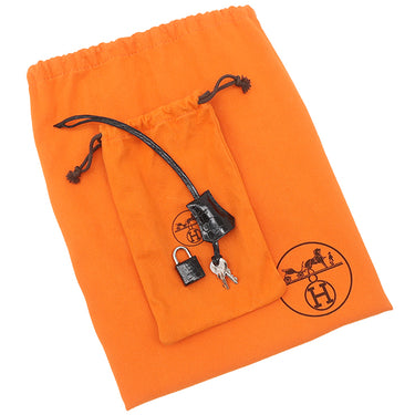 エルメス HERMES バーキン 35 ブラック ポロサス ハンドバッグ シルバー金具 黒 クロコ