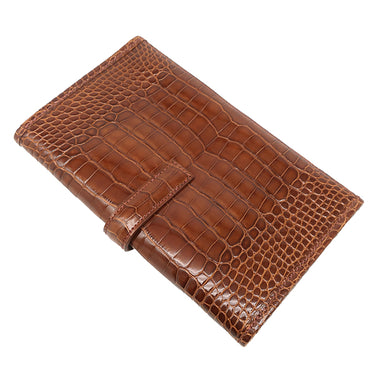 エルメス HERMES ジジェ ミニ クラッチ ミール アリゲーター クラッチバッグ 茶 ミニセカンドバッグ