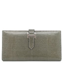 エルメス HERMES ベアンスフレ グリフォンセ リザード 長財布 シルバー金具 二つ折り財布