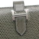 エルメス HERMES ベアンスフレ グリフォンセ リザード 長財布 シルバー金具 二つ折り財布