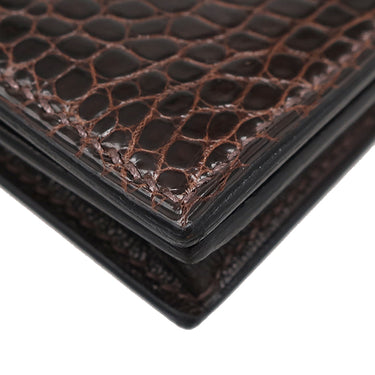 エルメス HERMES ベアンスフレ ブラウン系 ポロサス 長財布 シルバー金具 茶 二つ折り財布