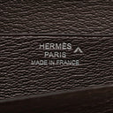 エルメス HERMES ベアンスフレ ブラウン系 ポロサス 長財布 シルバー金具 茶 二つ折り財布