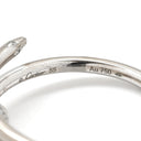 カルティエ Cartier ジュストアンクル リング ホワイトゴールド K18WG ダイヤモンド #55(JP15) リング 指輪 Au750 K18 WG ダイヤ スパイラルデザイン