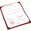 カルティエ Cartier ジュストアンクル リング ホワイトゴールド K18WG ダイヤモンド #55(JP15) リング 指輪 Au750 K18 WG ダイヤ スパイラルデザイン