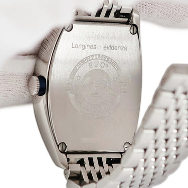 腕時計 ロンジン LONGINES エヴィデンツァ L2.642.4 自動巻き メンズ デイト スモールセコンド ギョウシェ 青針 トノー