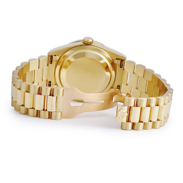 腕時計 ロレックス ROLEX デイデイト 36 18388A S番 自動巻き メンズ S番 K18YG無垢 純正ダイヤ レッド グラデーション トリチウム