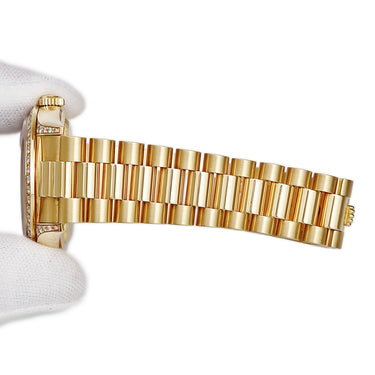 腕時計 ロレックス ROLEX デイデイト 36 18388A S番 自動巻き メンズ S番 K18YG無垢 純正ダイヤ レッド グラデーション トリチウム