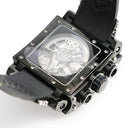 腕時計 ジェイコブ JACOB エピック I クロノグラフ JC-V2Q2B 自動巻き メンズ カーボン ブラックPVD加工SS デイト スクエア 限定