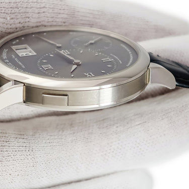 腕時計 ランゲ&ゾーネ LANGE&SOHNE グランド ランゲ1 137.038 LSLS1373AG 手巻き メンズ K18WG無垢 グレー アウトサイズデイト