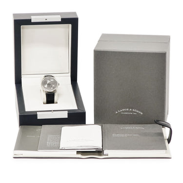 腕時計 ランゲ&ゾーネ LANGE&SOHNE グランド ランゲ1 137.038 LSLS1373AG 手巻き メンズ K18WG無垢 グレー アウトサイズデイト