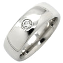 ニーシング NIESSING プラチナシルバー Pt950 ダイヤモンド リング 指輪 プラチナム Pt950 1P 1石 1粒 ダイヤ ウェディング ブライダル マリッジリング 甲丸 幅広 20.5号