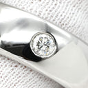 ニーシング NIESSING プラチナシルバー Pt950 ダイヤモンド リング 指輪 プラチナム Pt950 1P 1石 1粒 ダイヤ ウェディング ブライダル マリッジリング 甲丸 幅広 20.5号