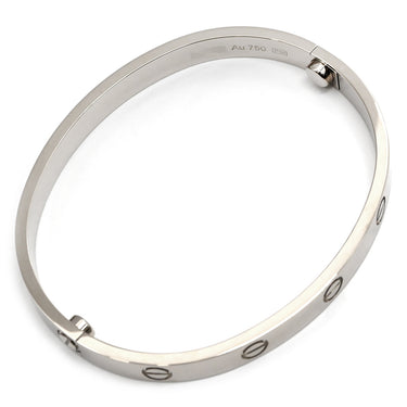 カルティエ Cartier LOVE ラブブレス ホワイトゴールド K18WG #17 ブレスレット ホワイトゴールド WG Au750 18K 18金 新型 現行モデル