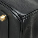 エルメス HERMES バーキン35 ブラック アルデンヌ ハンドバッグ ゴールド金具 黒