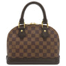 ルイヴィトン LOUIS VUITTON アルマBB N41221 ダミエエベヌ ダミエキャンバス 2WAYバッグ ゴールド金具 茶 ショルダーバッグ ハンドバッグ