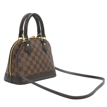 ルイヴィトン LOUIS VUITTON アルマBB N41221 ダミエエベヌ ダミエキャンバス 2WAYバッグ ゴールド金具 茶 ショルダーバッグ ハンドバッグ