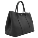 エルメス HERMES ガーデンパーティー PM ブラック ネゴンダ トートバッグ シルバー金具 黒