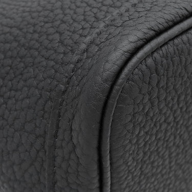 エルメス HERMES ガーデンパーティー PM ブラック ネゴンダ トートバッグ シルバー金具 黒