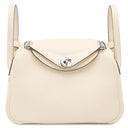 エルメス HERMES リンディ ミニ 20 ナタ トリヨンクレマンス ショルダーバッグ シルバー金具 新品 未使用 アイボリー