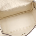 エルメス HERMES リンディ ミニ 20 ナタ トリヨンクレマンス ショルダーバッグ シルバー金具 新品 未使用 アイボリー