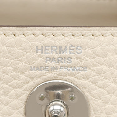 エルメス HERMES リンディ ミニ 20 ナタ トリヨンクレマンス ショルダーバッグ シルバー金具 新品 未使用 アイボリー