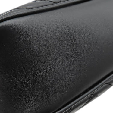 グッチ GUCCI GGマーモント スモール カメラバッグ 447632 ブラック レザー シェブロンキルティングレザー ショルダーバッグ ゴールド金具 黒 キルティングショルダー