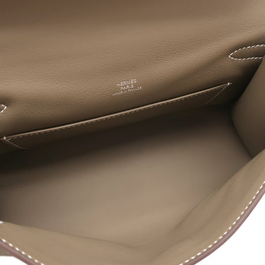 エルメス HERMES ポシェットケリー ミニ エトゥープ ヴォースイフト ハンドバッグ シルバー金具 新品 未使用 グレージュ ミニバッグ