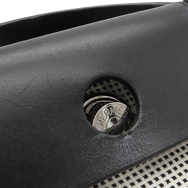 エルメス HERMES エールバッグジップPM 31 ルトゥルネ ブラック キャンバス レザー トワルキャドリーユ ヴァッシュハンター 2WAYバッグ キャンバス