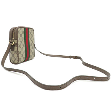 バレンシアガ BALENCIAGA グッチ×バレンシアガ ハッカー プロジェクト 680129 ブラウン キャンバス レザー ショルダーバッグ ヴィンテージ金具 ウェブ シェリーライン