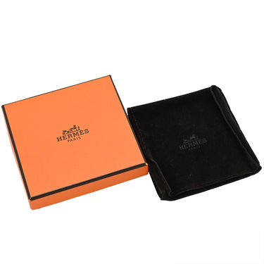 エルメス HERMES クリックH PM ライトブルー×シルバー メタル エナメル ブレスレット 水色 Hブレス