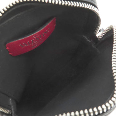 ヴァレンティノ VALENTINO VLTN ロゴ 1Y2B0943WJW ブラック×ホワイト レザー ショルダーバッグ シルバー金具 黒 白 ミニバッグ クロスボディ 斜め掛け