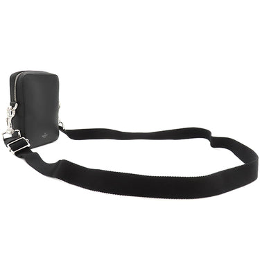 ヴァレンティノ VALENTINO VLTN ロゴ 1Y2B0943WJW ブラック×ホワイト レザー ショルダーバッグ シルバー金具 黒 白 ミニバッグ クロスボディ 斜め掛け