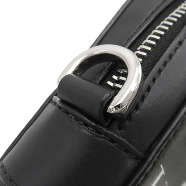 ヴァレンティノ VALENTINO VLTN ロゴ 1Y2B0943WJW ブラック×ホワイト レザー ショルダーバッグ シルバー金具 黒 白 ミニバッグ クロスボディ 斜め掛け