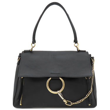 クロエ Chloe フェイ デイバッグ ブラック レザー 2WAYバッグ ゴールド金具 ショルダーバッグ 黒