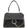 クロエ Chloe フェイ デイバッグ ブラック レザー 2WAYバッグ ゴールド金具 ショルダーバッグ 黒