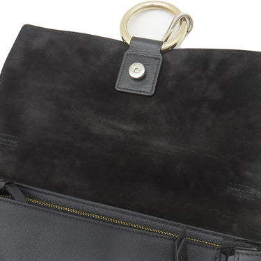 クロエ Chloe フェイ デイバッグ ブラック レザー 2WAYバッグ ゴールド金具 ショルダーバッグ 黒