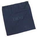 クリスチャン・ディオール Christian Dior ランゴ22 ブラック系 レザー PVC ショルダーバッグ シルバー金具 黒 CD ダイヤモンドキャンバス