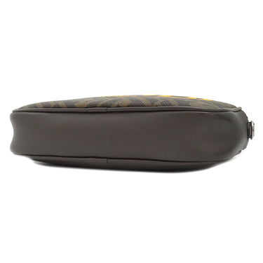 フェンディ FENDI ズッカ キャム ショルダーバッグ 7M0286 ブラウン レザー PVC ショルダーバッグ シルバー金具 茶 斜め掛け クロスボディ