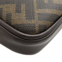 フェンディ FENDI ズッカ キャム ショルダーバッグ 7M0286 ブラウン レザー PVC ショルダーバッグ シルバー金具 茶 斜め掛け クロスボディ