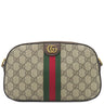 グッチ GUCCI オフィディア スモール クロスボディバッグ ‎752591 ベージュ×エボニー GGスプリームキャンバス レザー ショルダーバッグ ゴールド金具 茶 緑 赤 シェリーライン